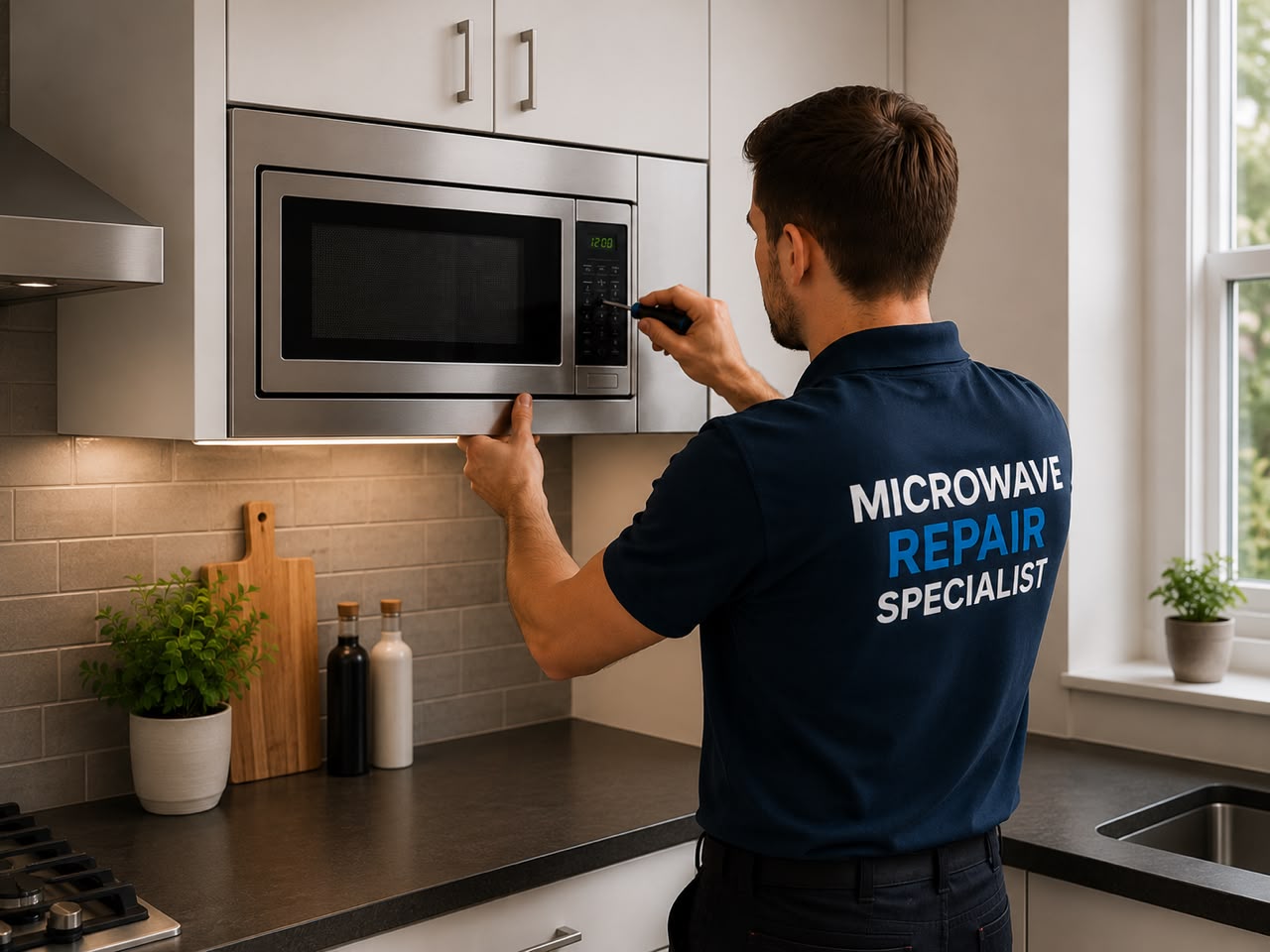 Microwave repair service